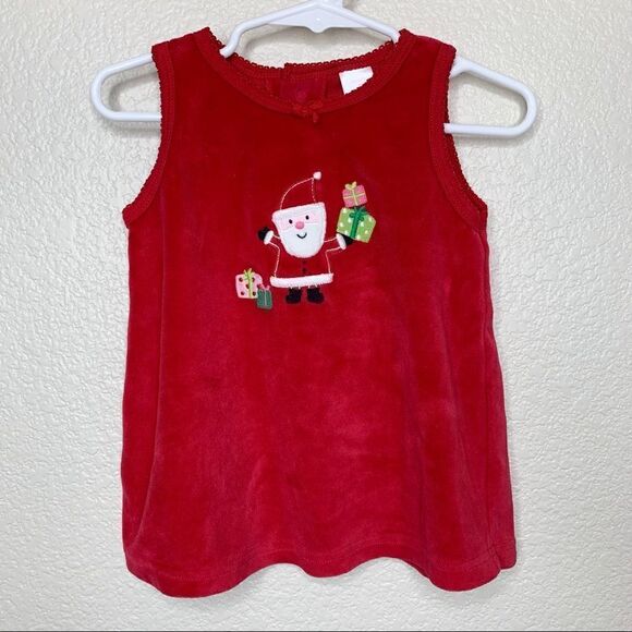Carter’s 9 Months Baby Girl Embroidered Santa Dress - Picture 2 of 10